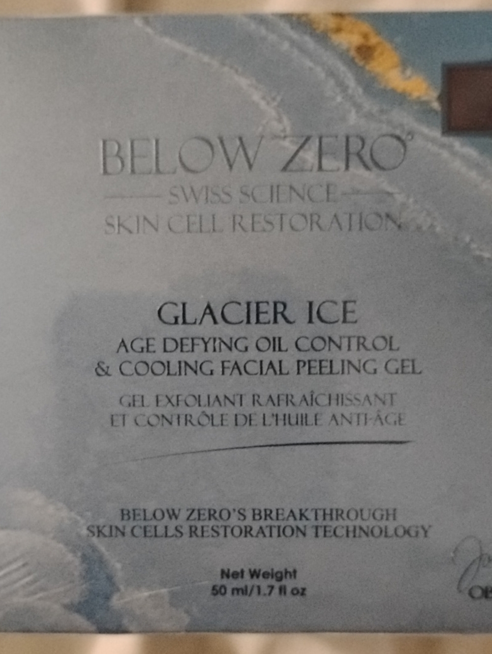 Below Zero Glacier Ice Age Defying Oil Control Cooling Facial Peeling Gel - Blue